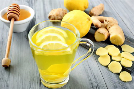 Имбирь с лимоном и мёдом