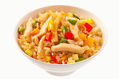 Рисовая диета с курицей и овощами