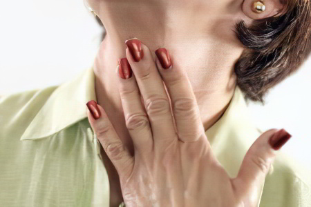 Симптомы фибромы голосовых связок