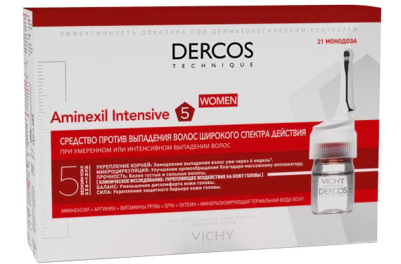 Ампулы Dercos Aminexil для женщин