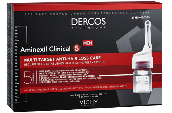 Ампулы Dercos Aminexil для мужчин