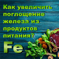 Как увеличить поглощение железа из продуктов питания?