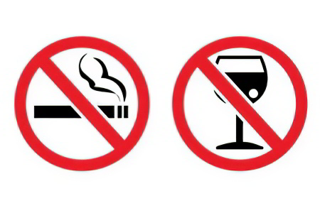 >Отношение к курению и употреблению алкоголя