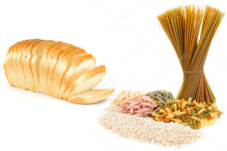 Рис, макароны, белый хлеб