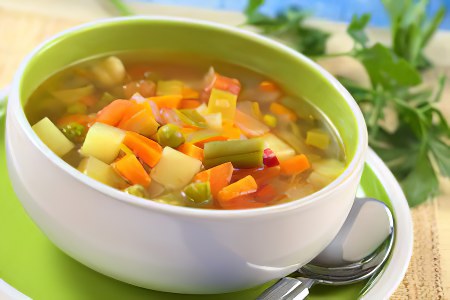 Овощной суп с цукини